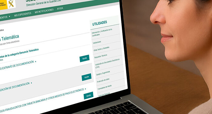La Guardia Civil pone en marcha la denuncia telemática completa sin tener que acudir a una instalación oficial
