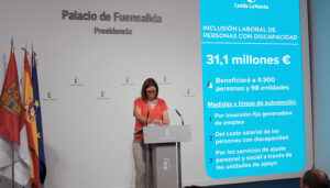 La Junta invierte más de 31 millones de euros a la inclusión laboral de personas con discapacidad