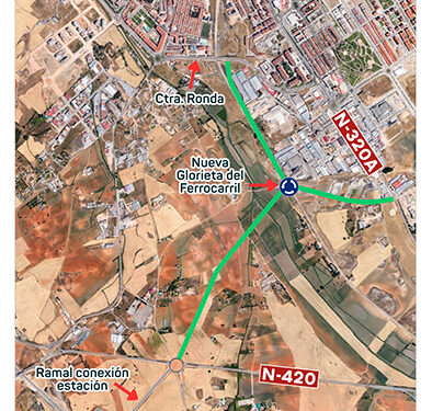 La Plataforma en Defensa del Ferrocarril Publico y Social de Cuenca denuncia el nuevo vial a la estacion del AVE como un retroceso en movilidad sostenible