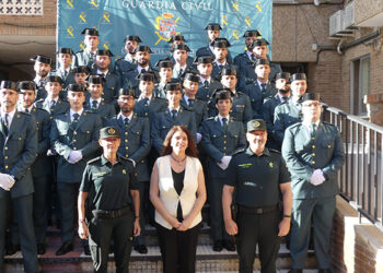 La subdelegada del Gobierno recibe a los 31 guardias civiles en prácticas que se incorporan a la Comandancia de Guadalajara
