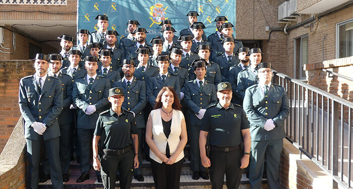 La subdelegada del Gobierno recibe a los 31 guardias civiles en prácticas que se incorporan a la Comandancia de Guadalajara