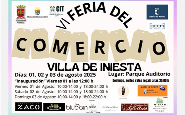 Lo mejor del comercio de la comarca asiste este fin de semana a la VI Feria del Comercio Villa de Iniesta
