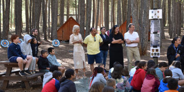 Marian López destaca la importancia del Campamento de Los Palancares como espacio de ocio en la naturaleza abierto a toda la ciudadanía