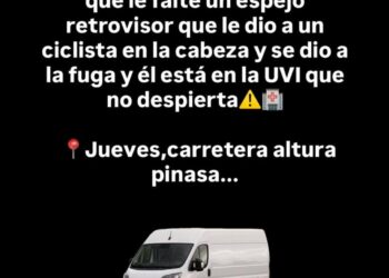 Se busca conductor de una Fiat Ducato que se dio a la fuga tras dejar a un ciclista en estado grave en una carretera de Cuenca