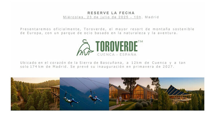 Toroverde presentará oficialmente en Madrid el resort de montaña de Cuenca el próximo 23 de julio