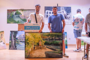 Una bella vista de la Fuente de los Muertos, ganadora del XXII Concurso de Pintura Rápida ‘Villa de Trillo’