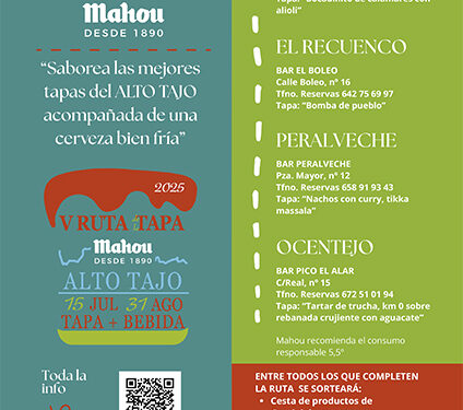 Vuelve la Ruta de la Tapa del Alto Tajo: un festín de sabores en pleno corazón de Guadalajara
