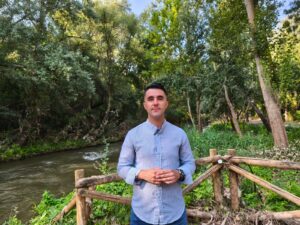 20250814 El concejal socialista Juan Flores se ha desplazado esta manana a la ribera del Henares