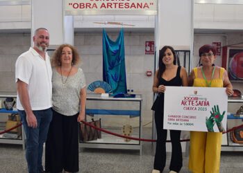 Ambatik Pintura en Seda se impone en el premio ‘Obra Artesana 2025’ de la Feria de Artesanía de la Diputación de Cuenca