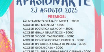El IV Certamen Nacional de Pintura Rápida llenará de colores y talento las calles de Graja de Iniesta este sábado