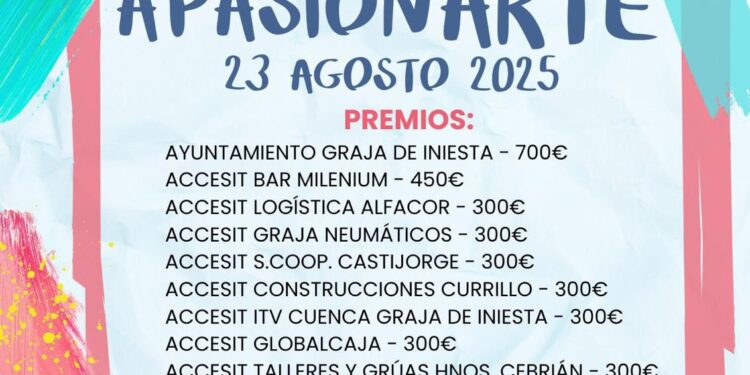 El IV Certamen Nacional de Pintura Rápida llenará de colores y talento las calles de Graja de Iniesta este sábado 1 CARTEL IV CERTAMEN PINTURA RAPIDA 2025 GRAJA DE INIESTA