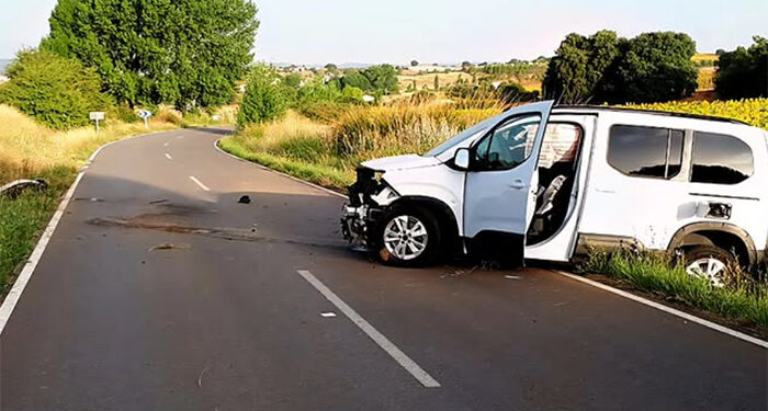 Un herido en una salida de vía en la carretera de Nohales a Cuenca 1 Un herido en una salida de vía en la carretera de Nohales a Cuenca