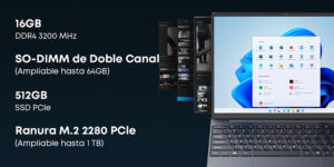 Chuwi lanza el Portátil CoreBook X 7430U de 14" 2K con AMD Ryzen 5 7430U: consíguelo con un 13% de descuento 3 Chuwi lanza el Portátil CoreBook X 7430U de 14 2K con AMD Ryzen 5 7430U, 16 GB de RAM y 512 GB de Almacenamiento