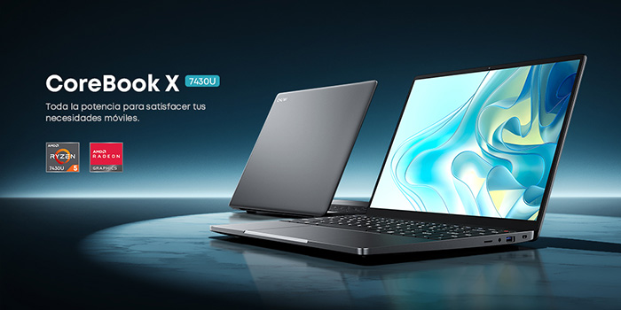 Chuwi lanza el Portátil CoreBook X 7430U de 14" 2K con AMD Ryzen 5 7430U: consíguelo con un 13% de descuento 1 Chuwi lanza el Portátil CoreBook X 7430U de 14 2K con AMD Ryzen 5 7430U, 16 GB de RAM y 512 GB de Almacenamiento