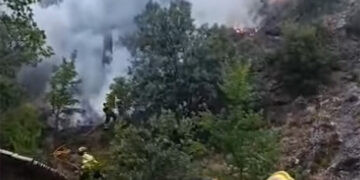 Controlado el incendio forestal declarado en la Fuente de los Tres Caños en Los Palancares