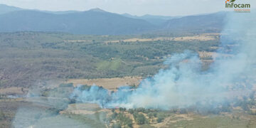 Declarado un incendio forestal en Campillo de Ranas