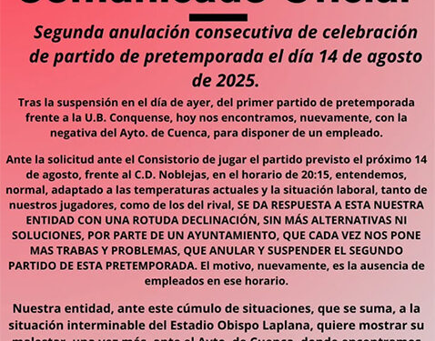 El PP en el Ayuntamiento de Cuenca denuncia el abandono del equipo socialista a los clubes deportivos en la pretemporada 1 El PP en el Ayuntamiento de Cuenca denuncia el abandono del equipo socialista a los clubes deportivos en la pretemporada