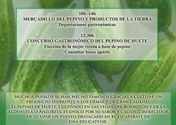 Huete celebrará el Día del Pepino el próximo 9 de agosto