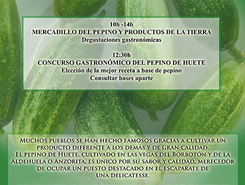 Huete celebrará el Día del Pepino el próximo 9 de agosto 1 Huete celebrará el Día del Pepino el próximo 9 de agosto