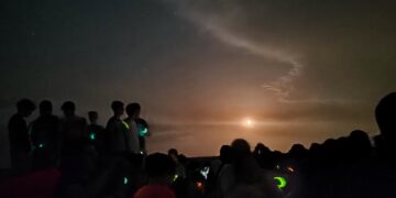 Unas 270 personas se dan cita en la primera ruta nocturna de Campeando