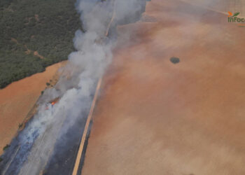 Incendio en El Sotillo en Valdeluz