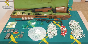 La Guardia Civil desmantela un punto de venta de cocaína en Villanueva de la Torre