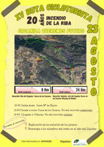 La XV Jornada Cicloturista conmemora el 20º aniversario del incendio de Guadalajara con una ruta senderista