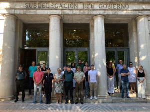 Minuto de silencio en la Subdelegación del Gobierno en Cuenca en repulsa por el último asesinato machista en Badajoz 2 Minuto de silencio en la Subdelegación del Gobierno en Cuenca en repulsa por el último asesinato machista en Badajoz