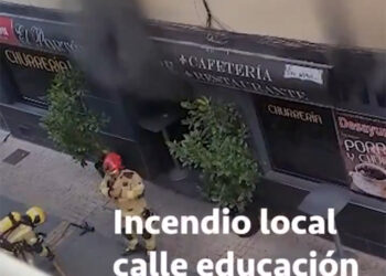 Siete personas intoxicadas a consecuencia del humo generado por el incendio de una churrería en Alovera