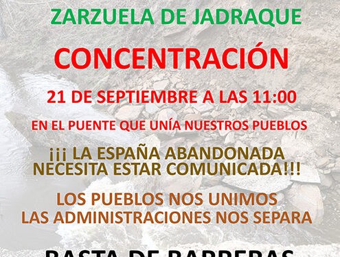 Aislados y Olvidados Zarzuela y Villares de Jadraque anuncian una concentración tras seis meses sin el puente que los unía
