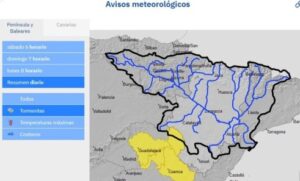 Alerta por posibles tormentas en las cuencas de los ríos Mesa y Piedra en Guadalajara