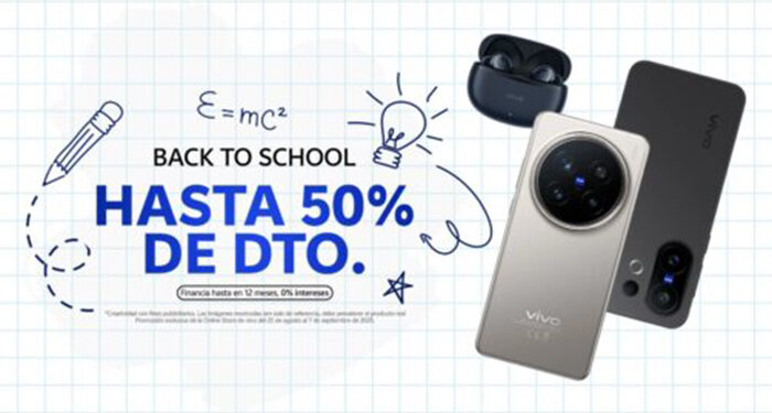 Batería, estilo y cámaras top el kit tecnológico del Back to School 2025 de vivo