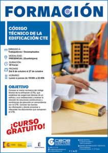 CEOE-Cepyme Guadalajara lanza un curso gratuito sobre el código técnico de la edificación CTE