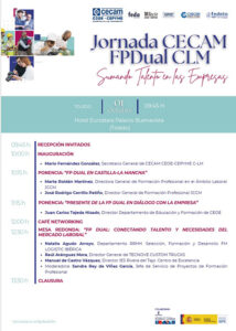 CEOE-Cepyme Cuenca invita a sus empresas a participar en la jornada sobre FP Dual de CECAM 2 Ceoe-Cepyme Cuenca invita a sus empresas a participar en la jornada sobre FP Dual de CECAM