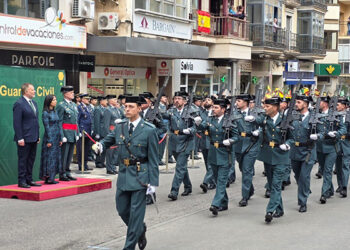 Cuenca vibra con el izado solemne de la Enseña Nacional con motivo los actos conmemorativos por la Patrona de la Guardia Civil
