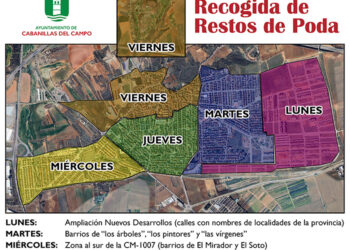 Desde el 6 de octubre, nuevo mapa de zonificación para el Servicio de Recogida de Poda en Cabanillas