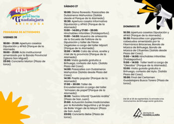 El Día de la Provincia 2025 llenará Brihuega de actividades durante todo el próximo fin de semana