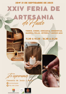 Huete celebrará la XXIV Feria de Artesanía los días 20 y 21 de septiembre