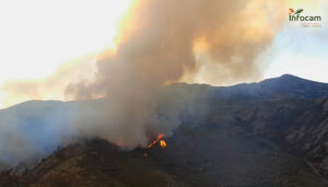 Incendio del Pico del Lobo 1.300 hectáreas arrasadas y las previsiones no son buenas