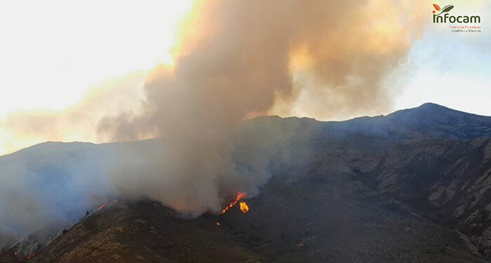 Incendio del Pico del Lobo 1.300 hectáreas arrasadas y las previsiones no son buenas