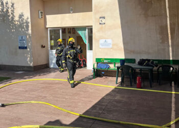 Incendio en una nave de Aspadec en Cuenca
