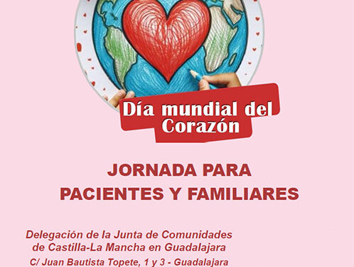 La Delegación de la Junta de Guadalajara acoge el 29 de septiembre una jornada para informar y concienciar sobre la enfermedad cardiovascular y su prevención