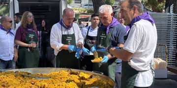 La Paella Solidaria de la Diputación de Guadalajara y las Peñas ronda las 6.500 raciones repartidas a beneficio de APANAG