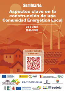 La Sierra y Mancha Conquense acogen un seminario virtual sobre los aspectos clave en la construcción de una Comunidad Energética Local