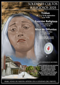 La V. H. de la Soledad (vulgo del Puente) celebra sus Solemnes Cultos esta semana en la parroquia de San Julián