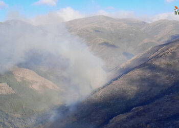 La causa más probable del incendio del Pico del Lobo es un rayo