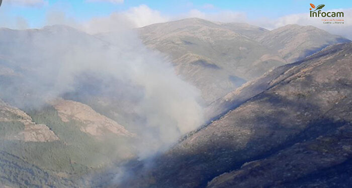 La causa más probable del incendio del Pico del Lobo es un rayo 1 La causa más probable del incendio del Pico del Lobo es un rayo