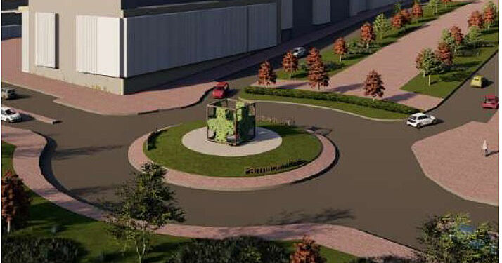 La rotonda del Colegio Oficial de Farmacéuticos de Guadalajara contará una escultura simbólica y espacio ornamental renovado 2 La rotonda del Colegio Oficial de Farmacéuticos contará una escultura simbólica y espacio ornamental renovado