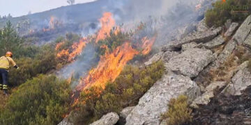 Los vecinos de Cabida y Peñalba de la Sierra pueden volver a sus casas 3.000 hectáreas quemadas en el incendio del Pico del Lobo