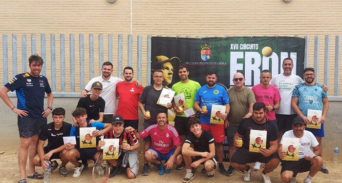 Samuel Carrasco y Diego López se imponen en la reñida final de Frontenis de Belmonte